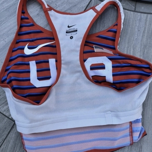 Nike Pro Elite Olympics Team USA PE Track Sports Bra DD7968-602 Women’s Sz S New - Picture 7 of 9